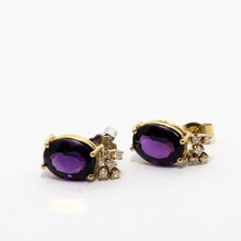 Laden Sie das Bild in den Galerie-Viewer, Amethyst Ohrstecker